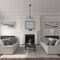 Ekena Millwork Olivia Ceiling Medallion (Fits Canopies up to 2 1/8"), 7 7/8"OD x 1 1/8"P, Midnight Dream CM07OLMDF - alternate 4